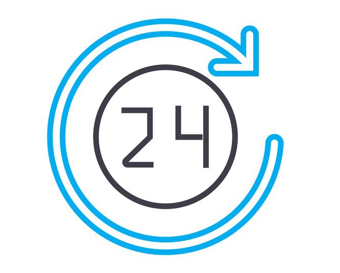 24 hours a week