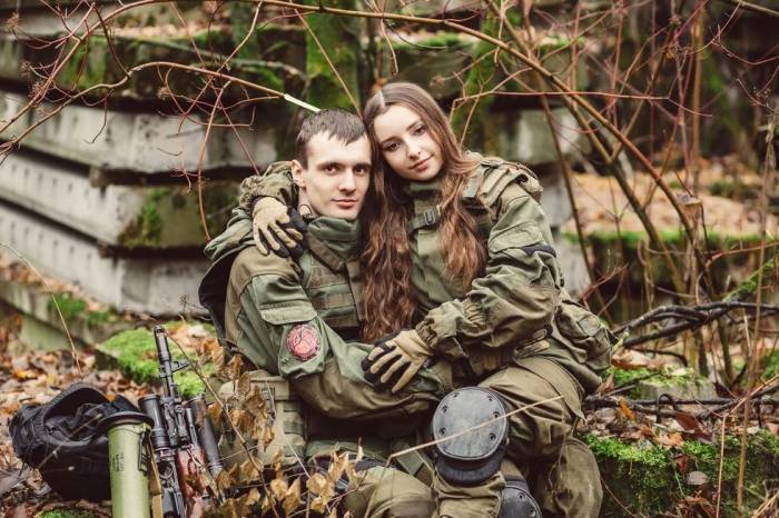 Soldat fille mariée
