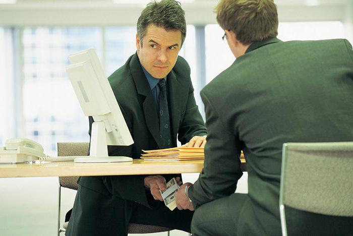 receiving a bribe