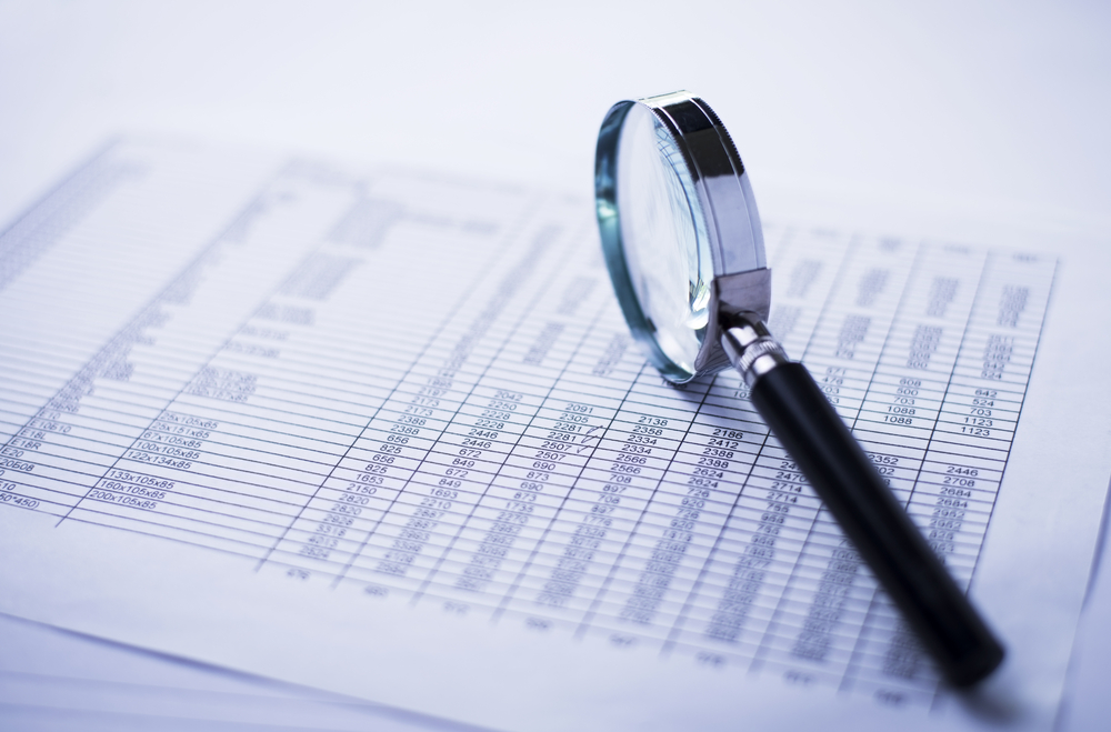 report with magnifier