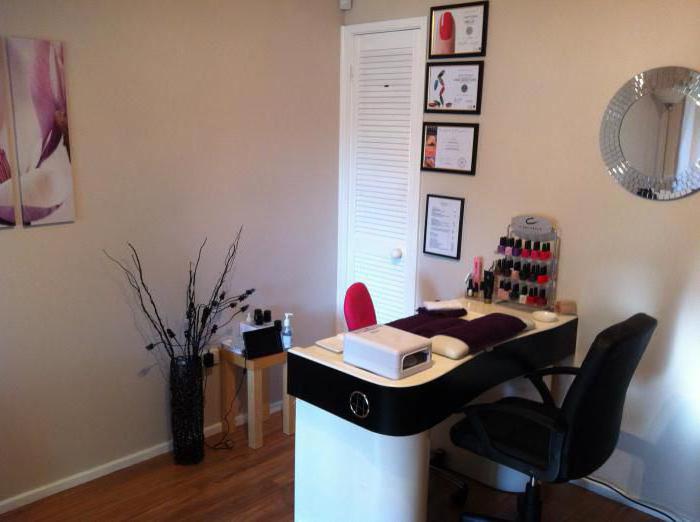 Workplace of a manicure master at home