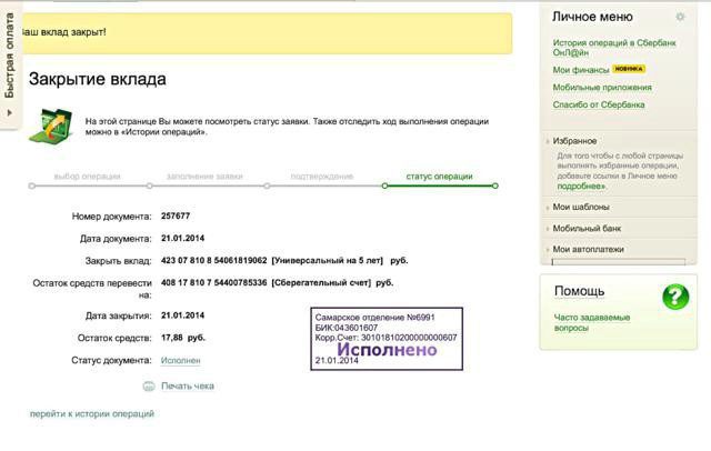 Is it possible to close an account in a savings bank