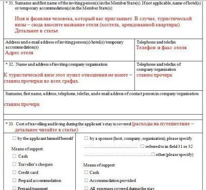 Demande de visa Schengen