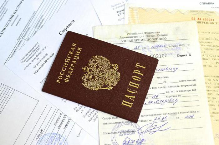 documents for the sale of an apartment