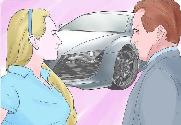 en cas de divorce d'une section de voiture