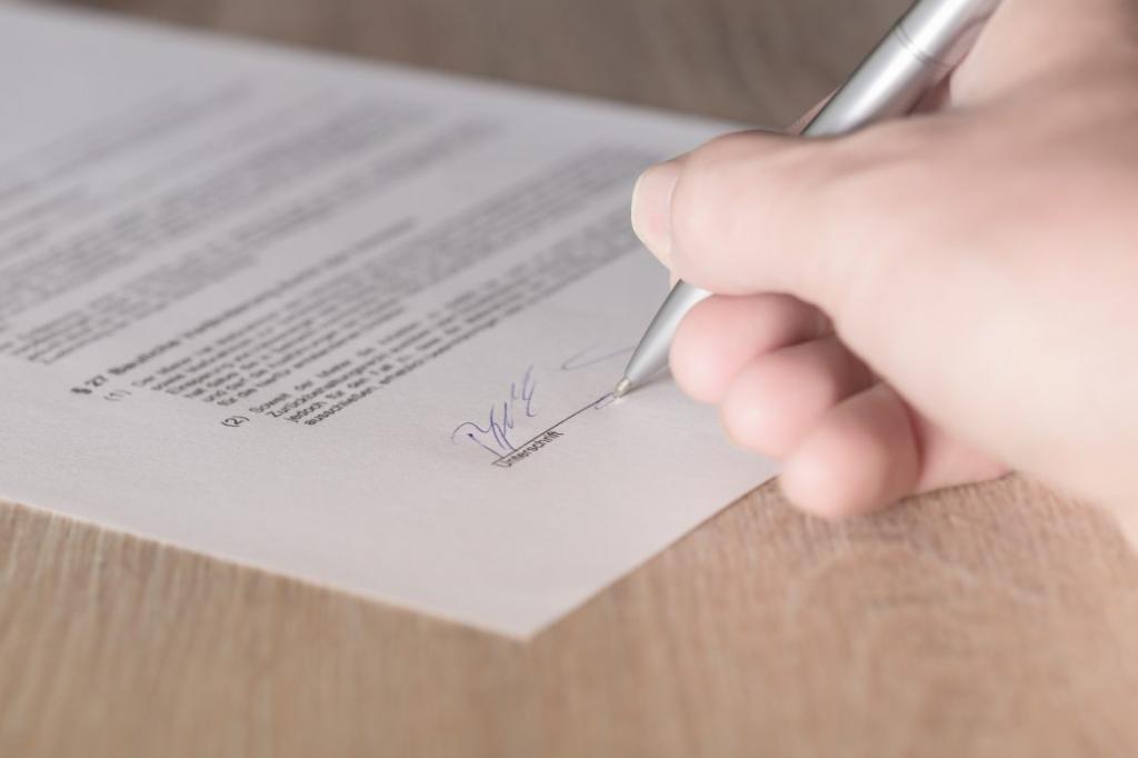 Grounds for concluding a contract