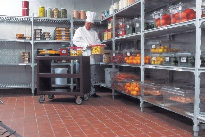 organisation du lieu de travail du cuisinier lors de la préparation des repas