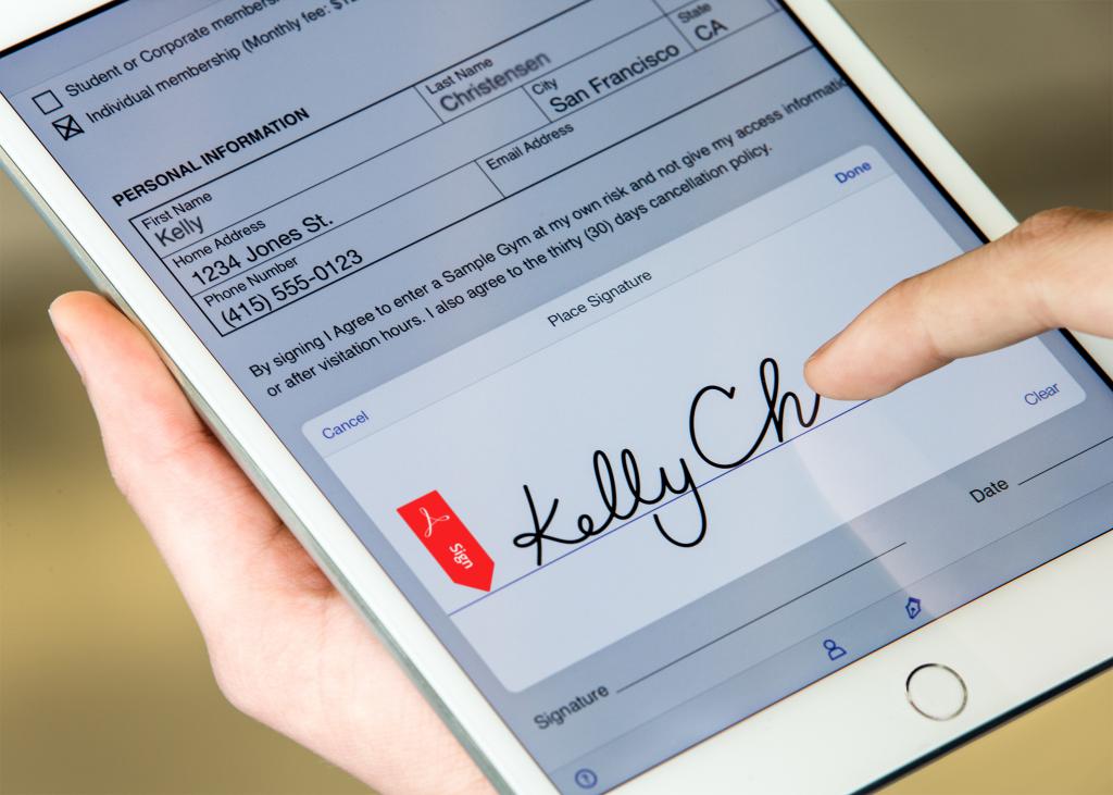 concept of electronic document and digital signature