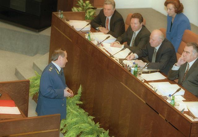 prosecutor in court