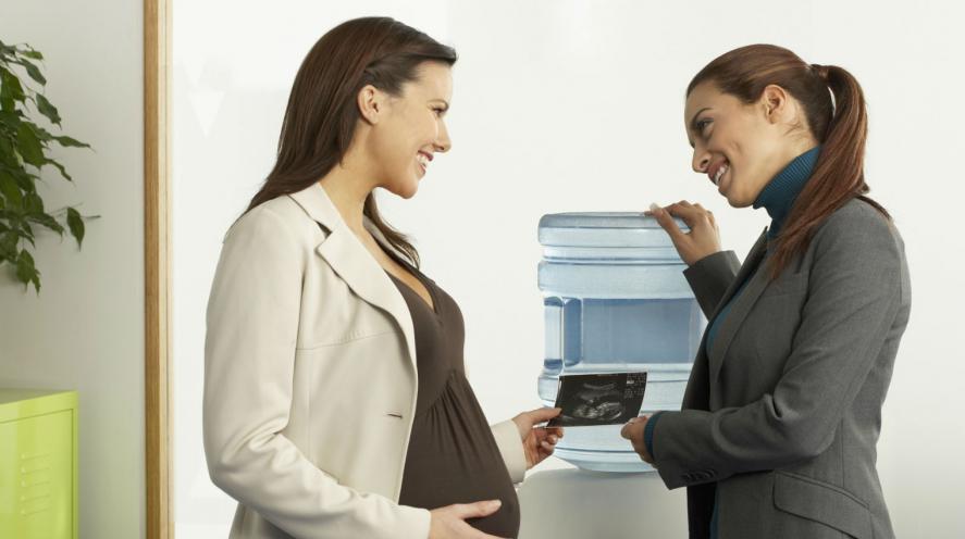 pregnant woman found a job
