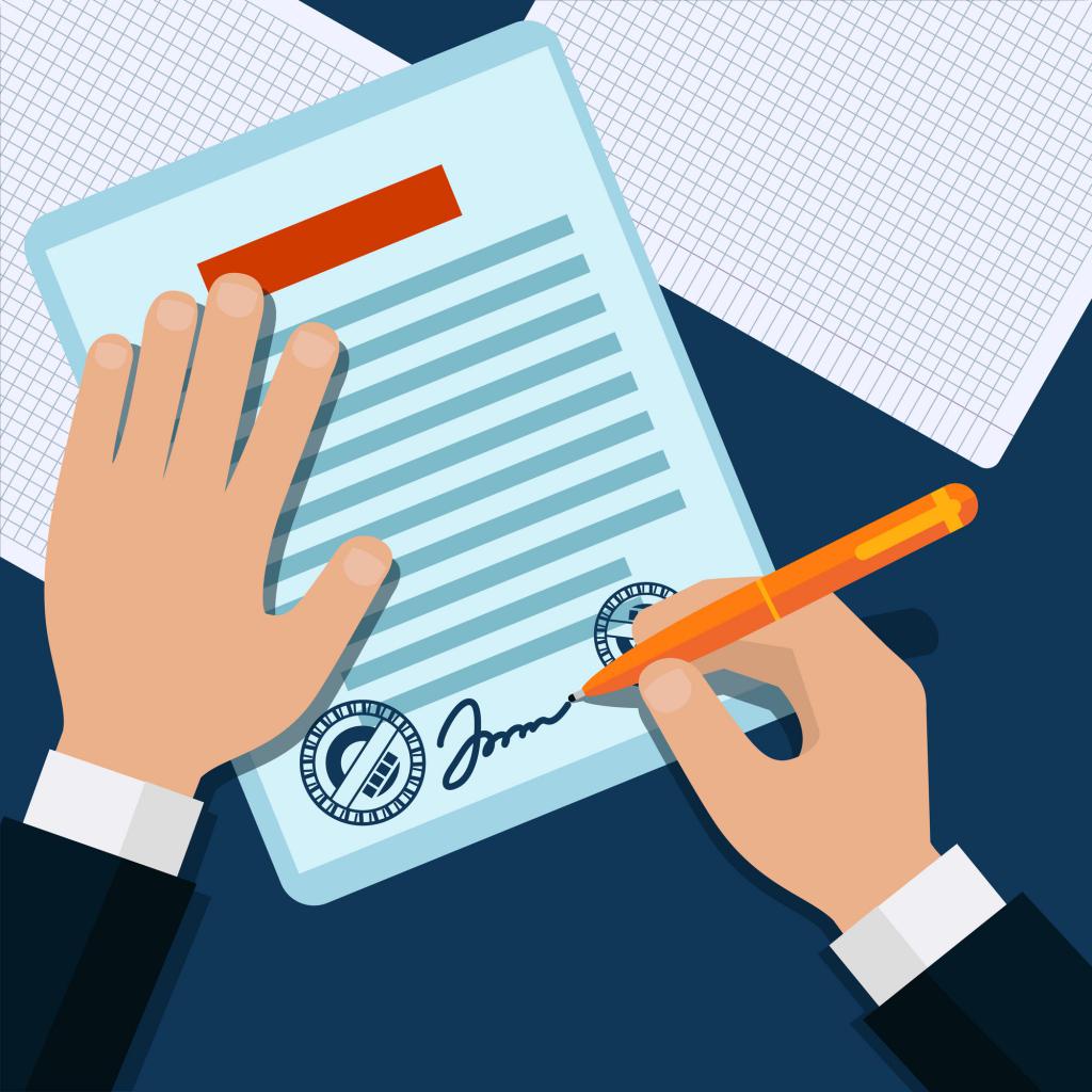 signing of documents