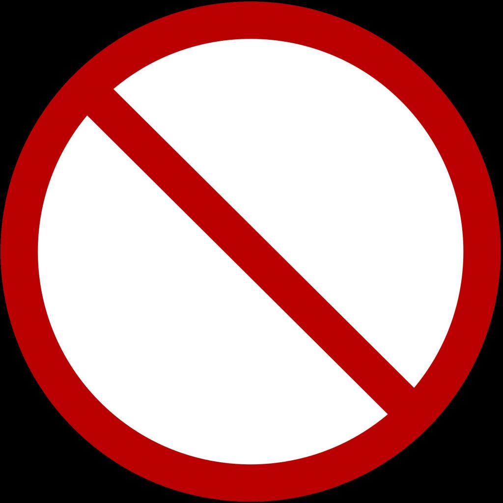 Interdiction d'activités
