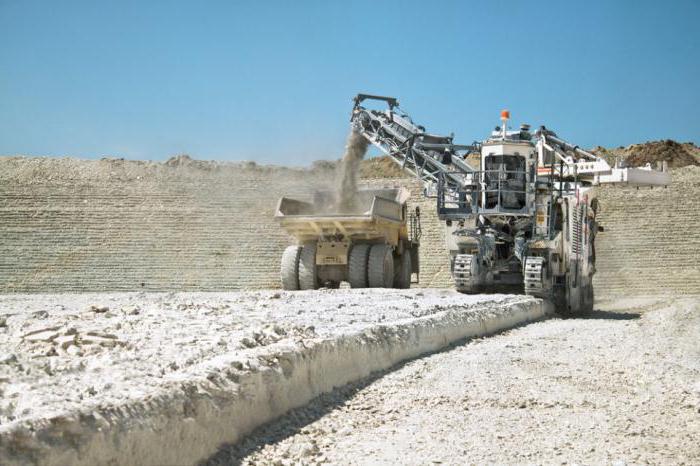 extraction de calcaire