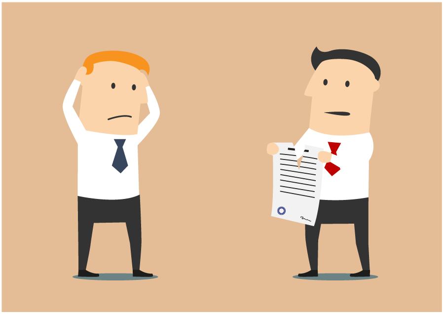 refusal to terminate the contract unilaterally