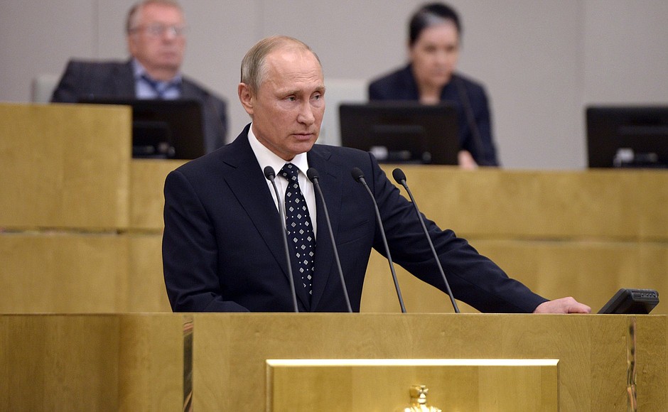 Discours de Poutine à la Douma d'Etat