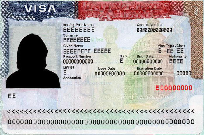  US visa application form