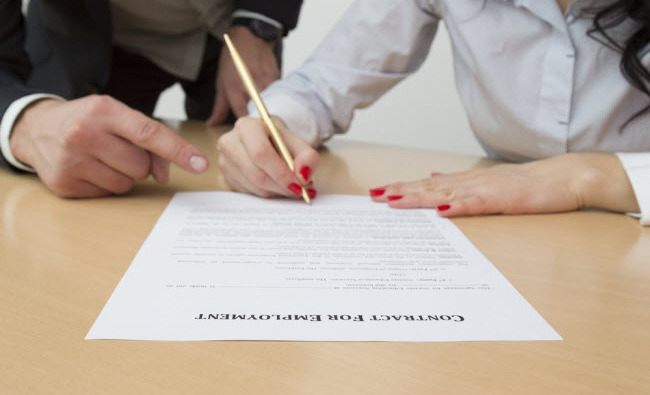 signer un contrat