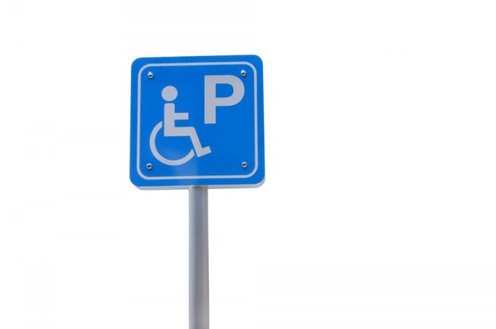 traffic sign parking disabled area