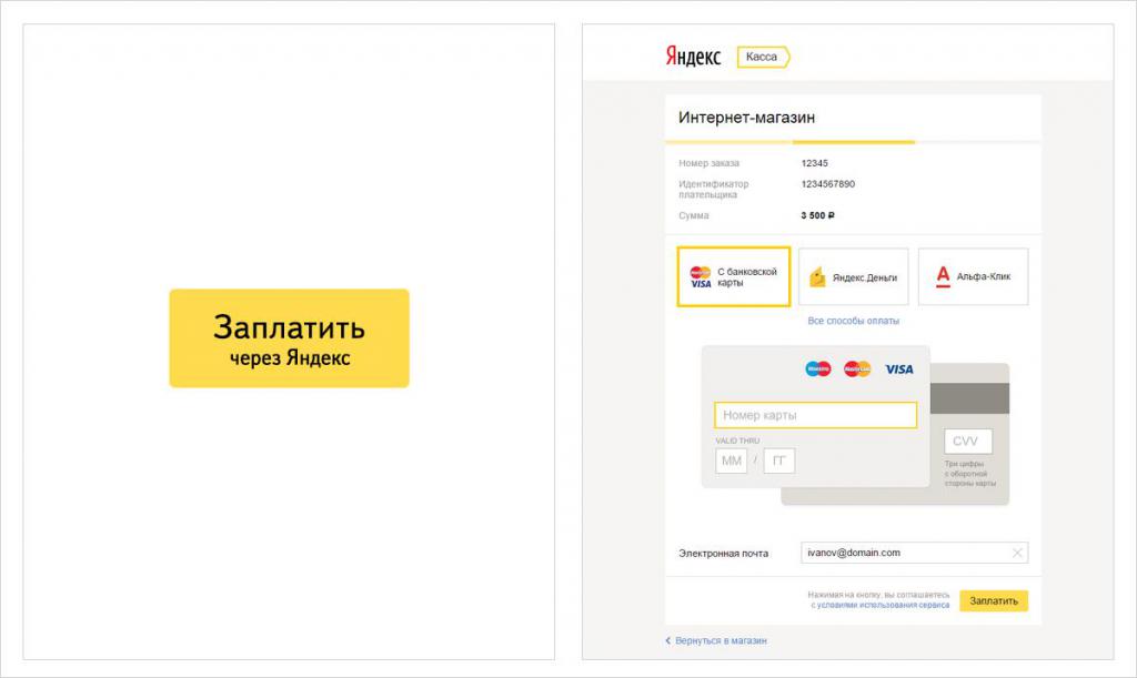 Yandex cash desk for individuals benefits
