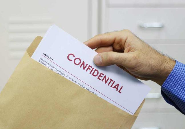 secret dans une enveloppe
