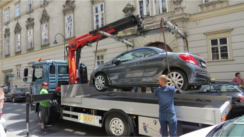 Car evacuated