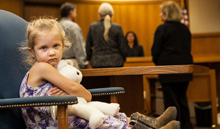 Child in court
