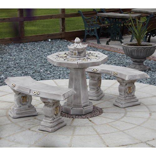 bancs et table