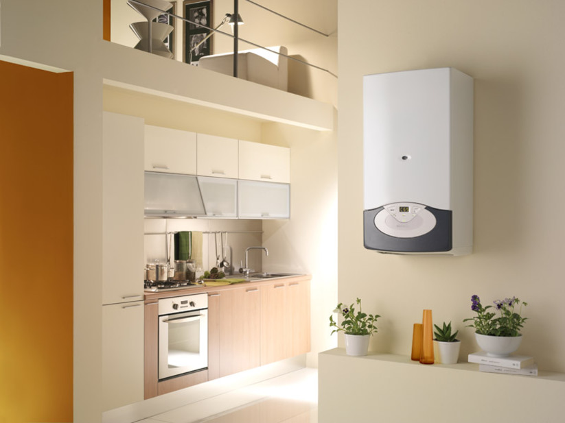 Individual heating in an apartment building