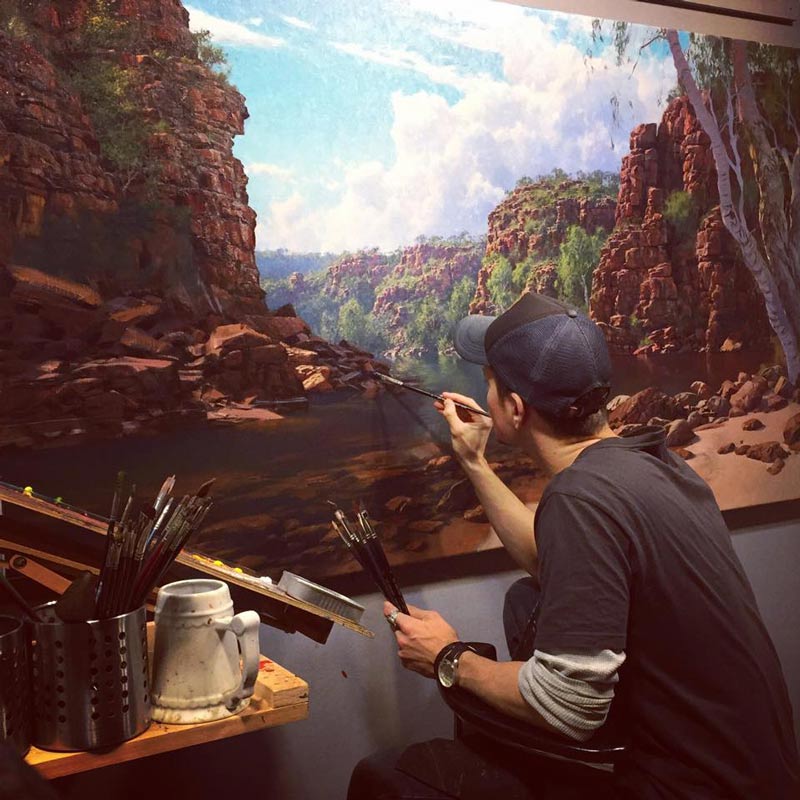 Artiste au travail