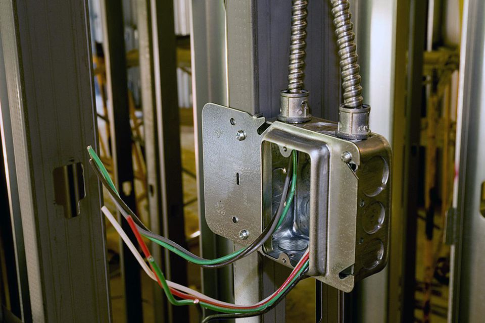 boîte à charnière pour la connexion des fils