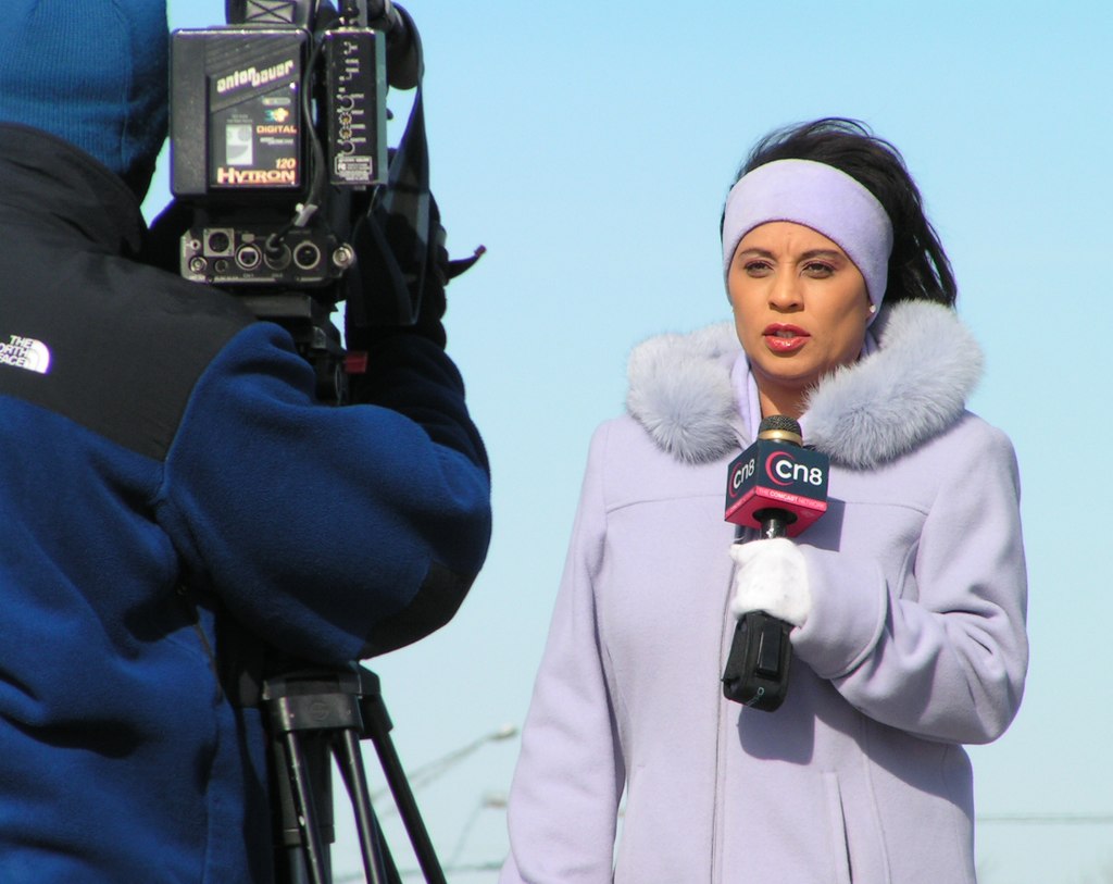 Reporter et cameraman
