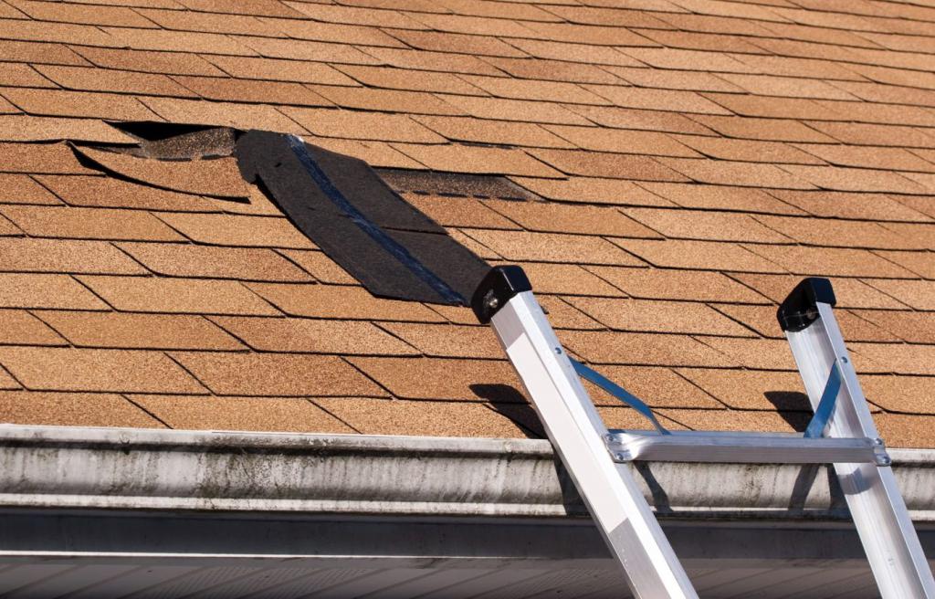 the roof of the house is leaking