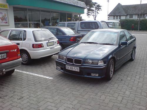 bloqué la voiture
