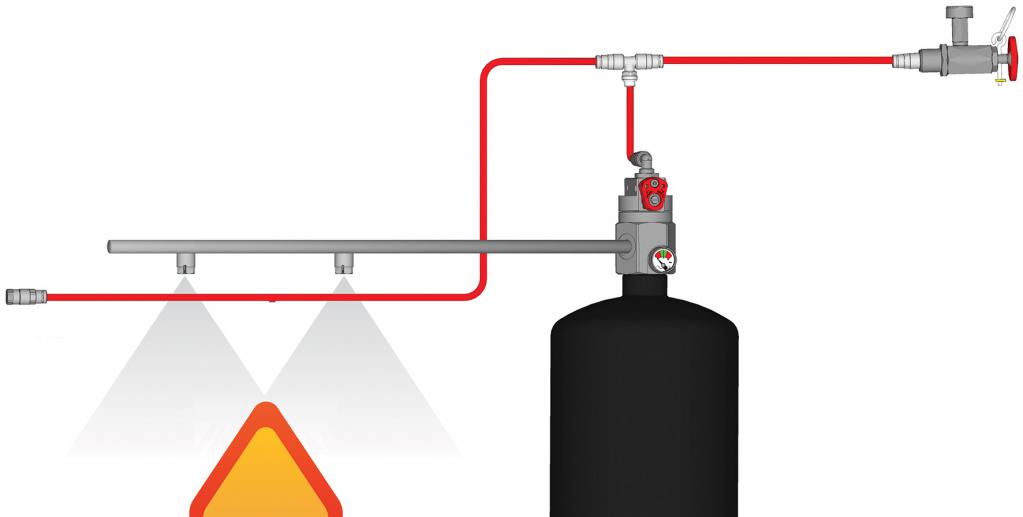 Fire extinguishing process