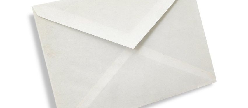 White envelope