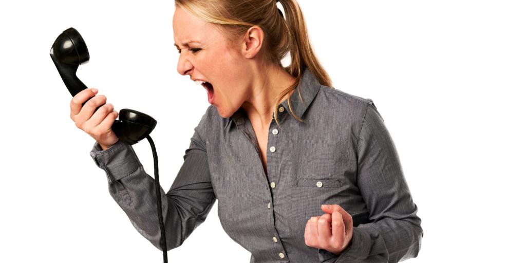 Woman in anger