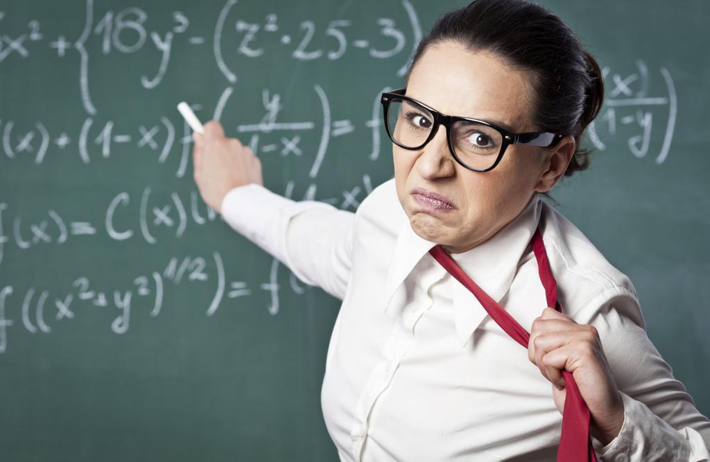 Very angry teacher