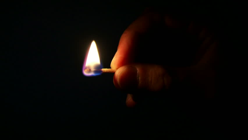 Burning match