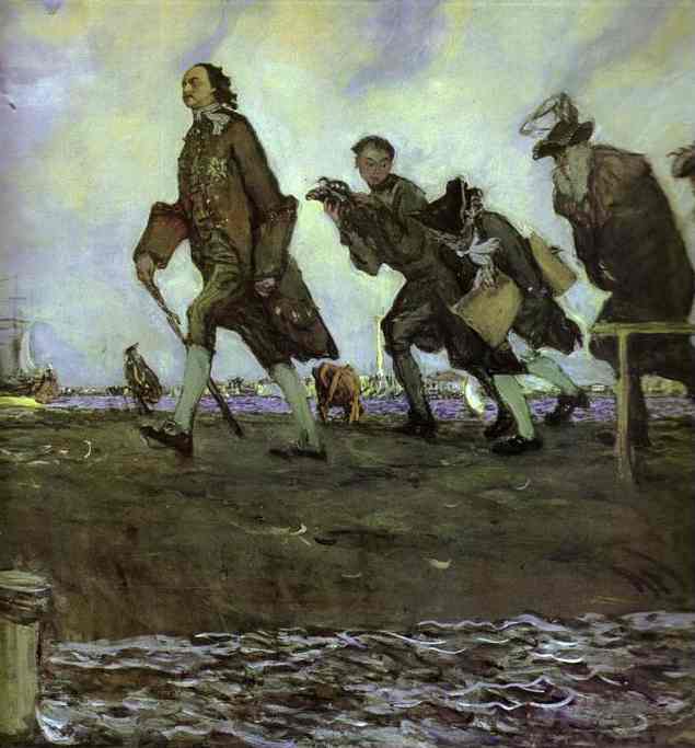 Peter the Great inspects possessions
