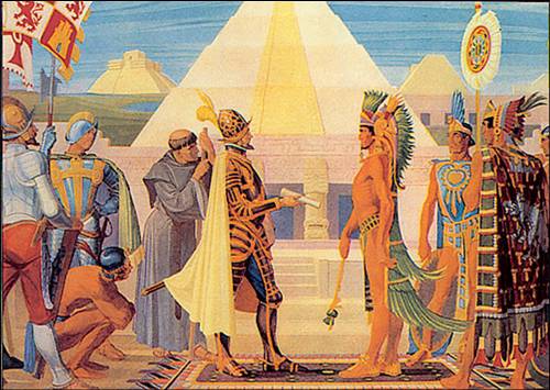 Aztec messenger who will keep the secret of correspondence