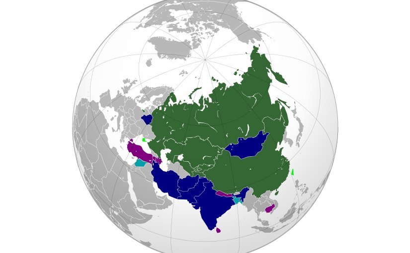 SCO sur la carte du monde