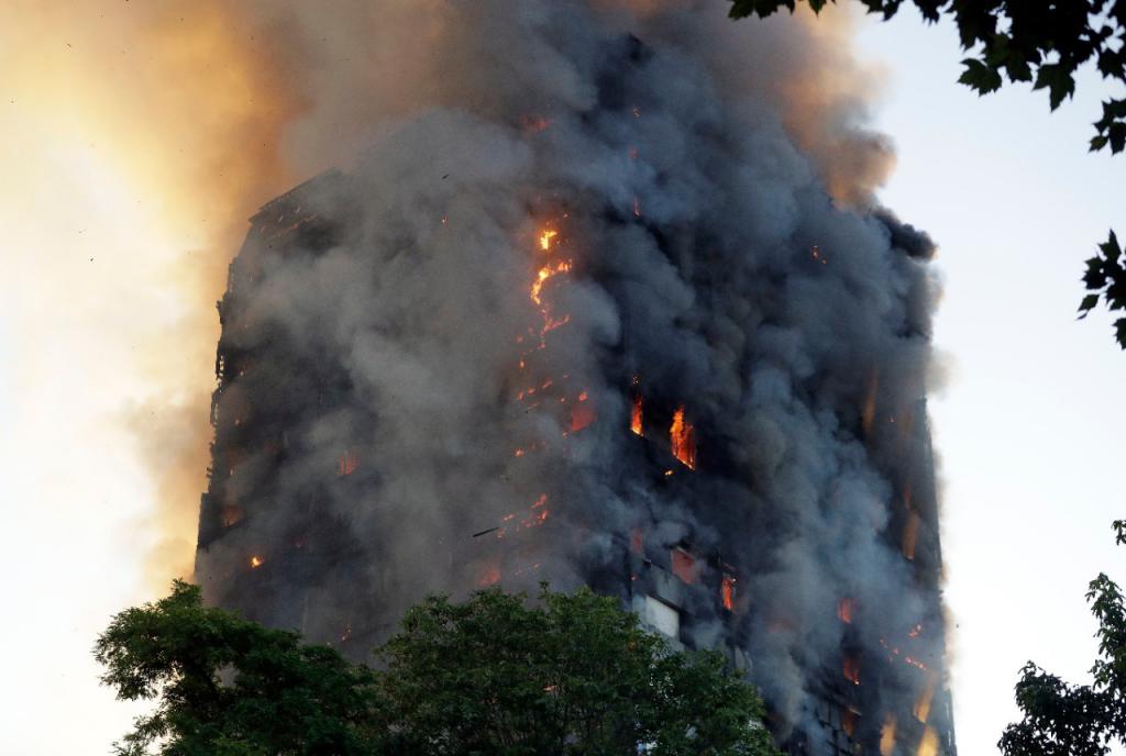 Building in smoke