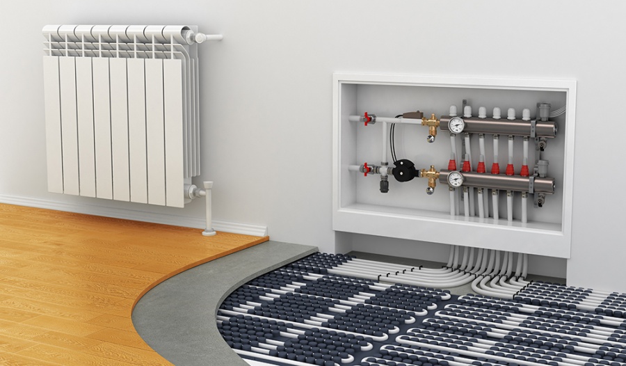 batteries and underfloor heating