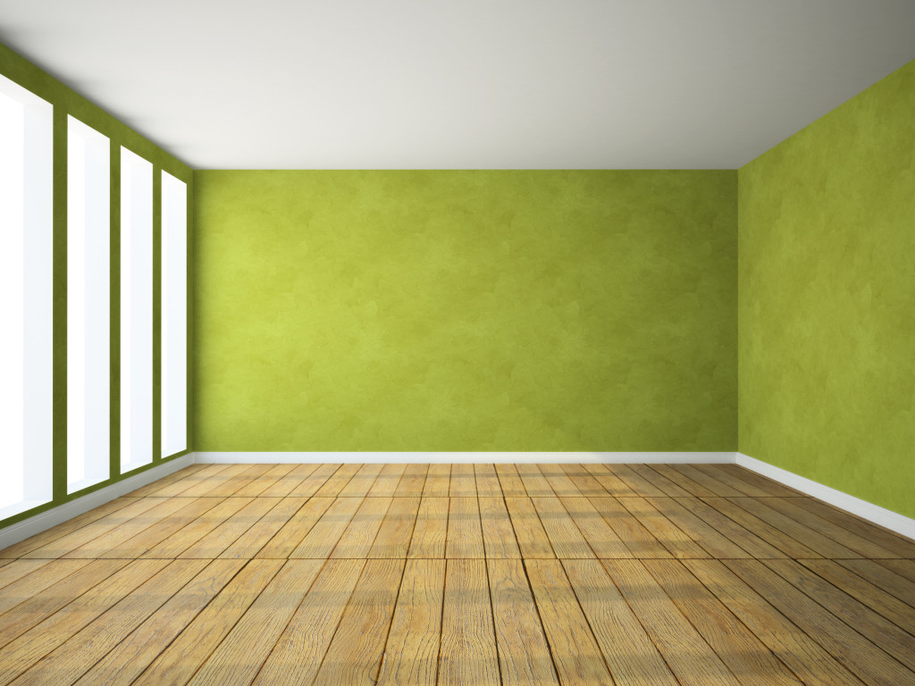Empty room for a trading place