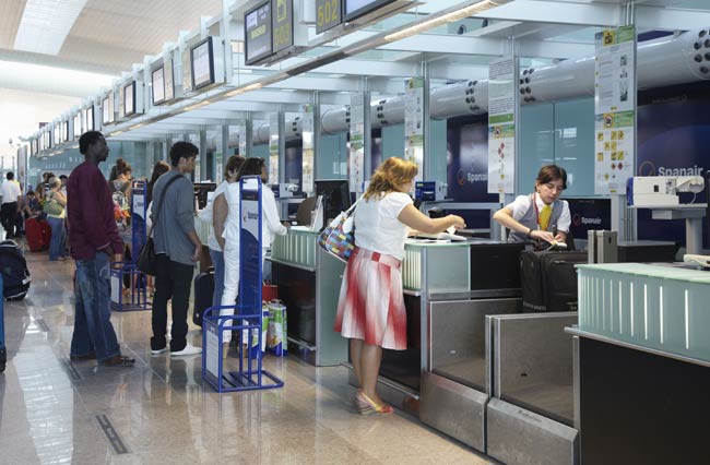 People at check-in
