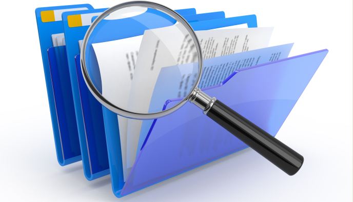 Loupe et documents