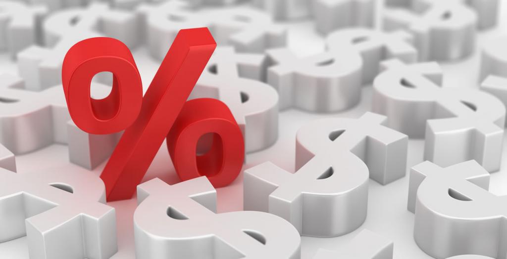 Dollar sign and percent